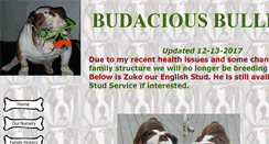 Desktop Screenshot of budaciousbulldogs.com